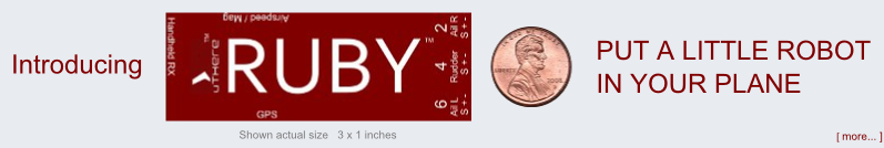 Introducing RUBY.  Put a little Robot in your Plane.